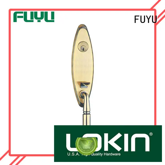 FUYU durable zinc alloy mortise door lock with latch for shop 1