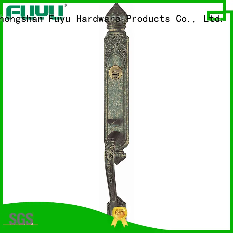 FUYU chinese zinc alloy handle door lock on sale for mall 1