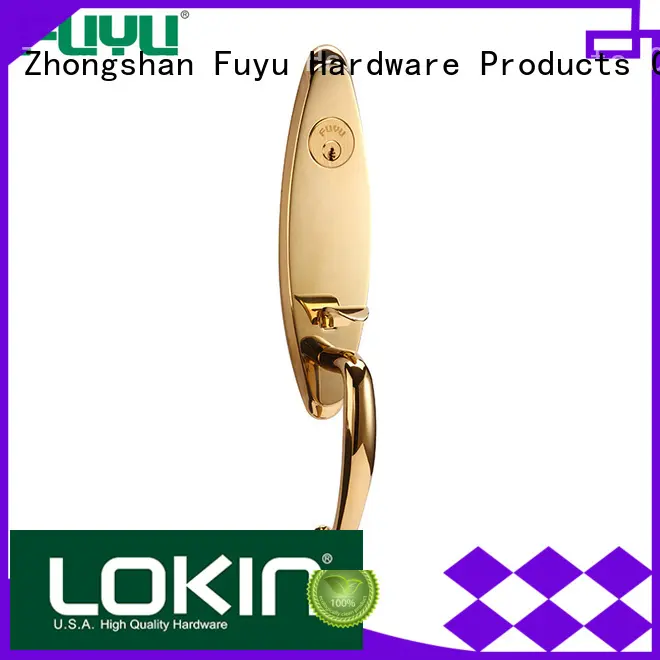 FUYU brass door knob with lock meet your demands for wooden door 1