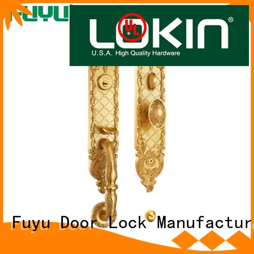 FUYU enter brass bathroom door locks with latch for mall 1