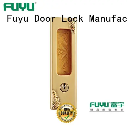 FUYU heavy duty sliding door lock for sale for mall 1