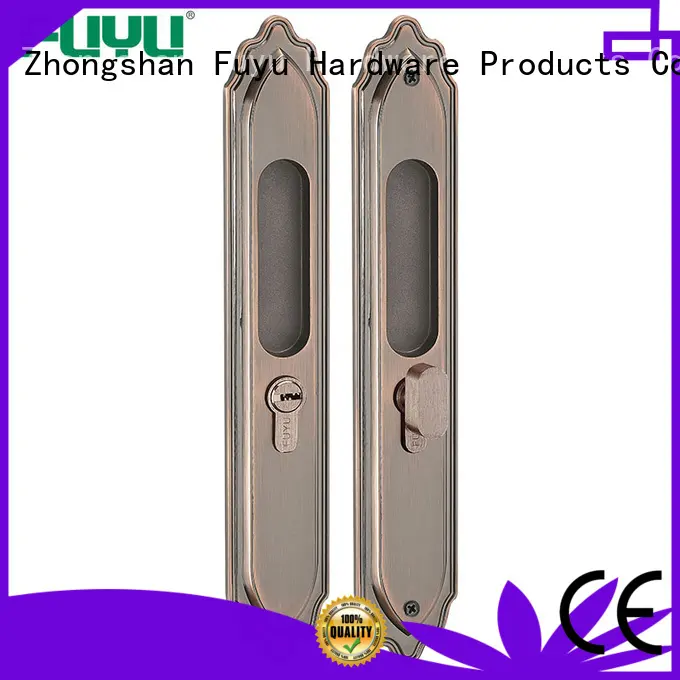 FUYU sliding door handle with lock manufacturer for mall 1