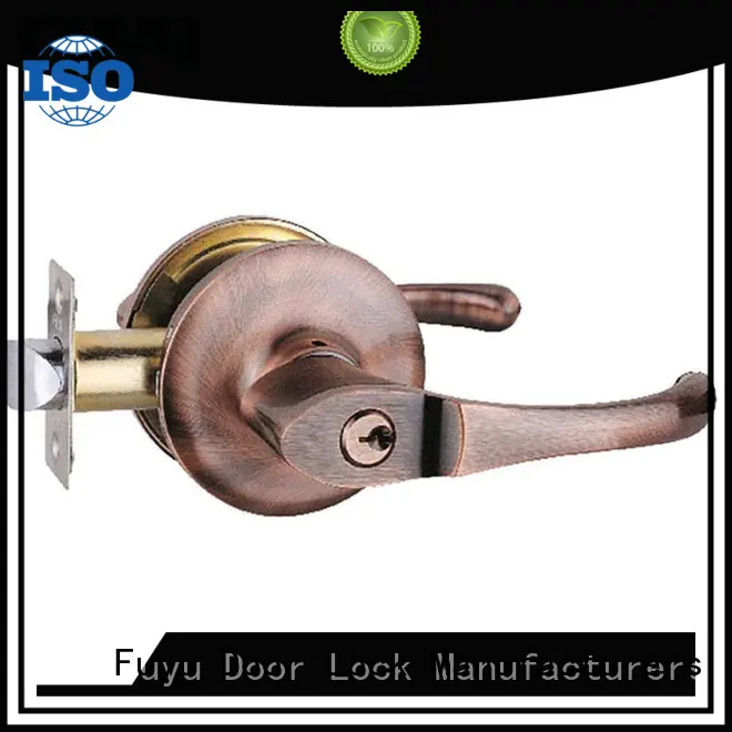 FUYU durable zinc alloy handle door lock meet your demands for shop 1