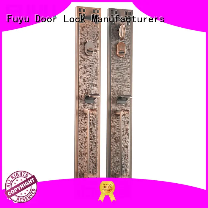 FUYU alloy door handle lock on sale for mall 1