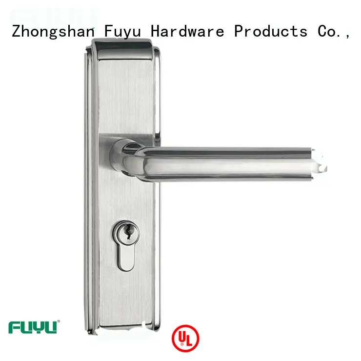 FUYU wholesale panel lever handle door lock on sale for wooden door 1