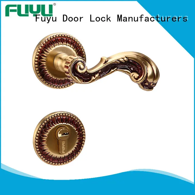 FUYU install brass bathroom door locks meet your demands for wooden door 1