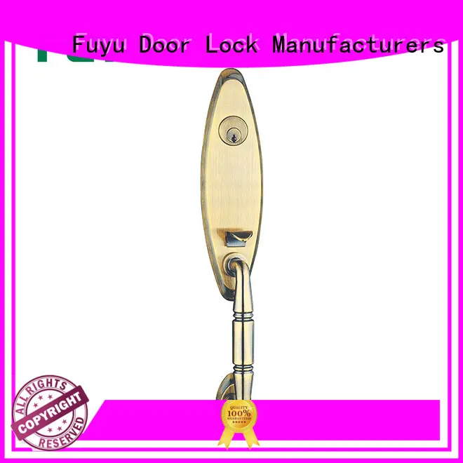 FUYU profile zinc alloy door lock with latch for mall 1