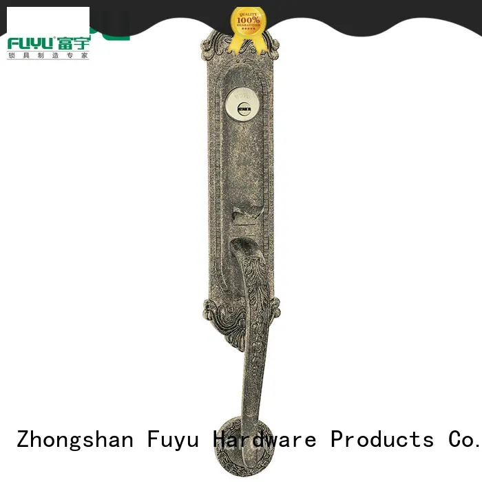 FUYU key zinc alloy door lock for timber door on sale for mall 1