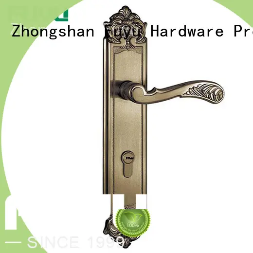 FUYU fittings simple door lock with latch for entry door 1