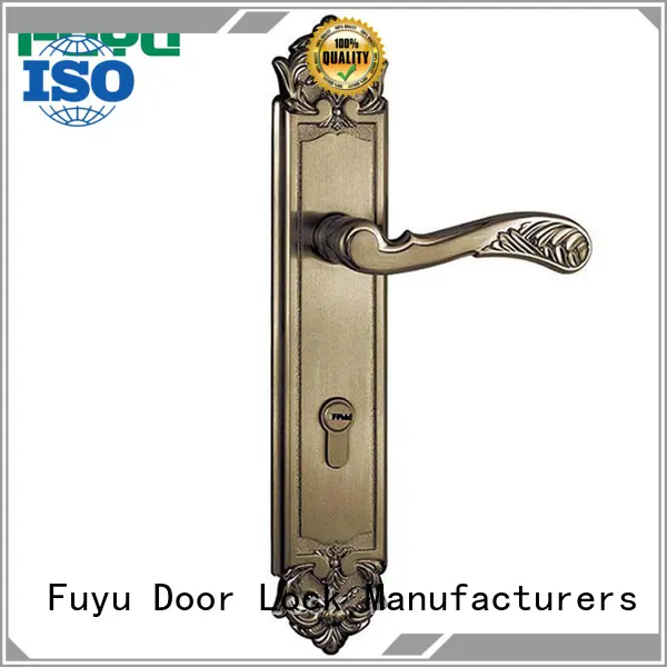 FUYU panel lever handle door lock on sale for entry door 1