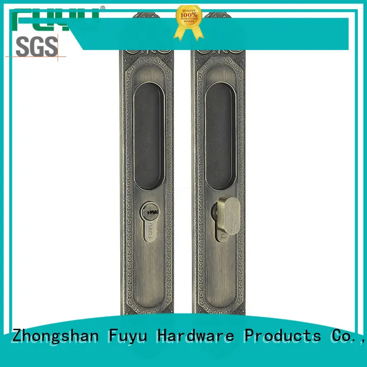 FUYU high quality sliding door lock with key for sale for wooden door 1