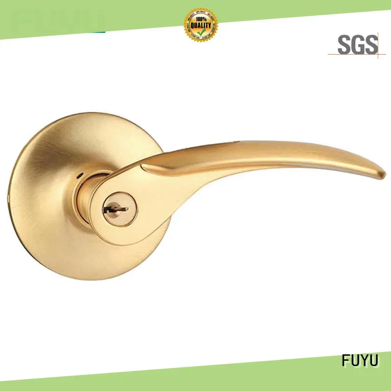 FUYU custom lever handle lock with international standard for wooden door 1