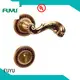 custom brass door knob with lock cylinder with latch for residential 1