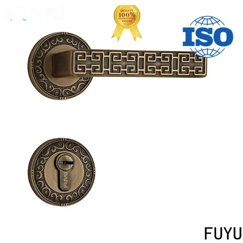 FUYU gold door lock hardware meet your demands for wooden door 1