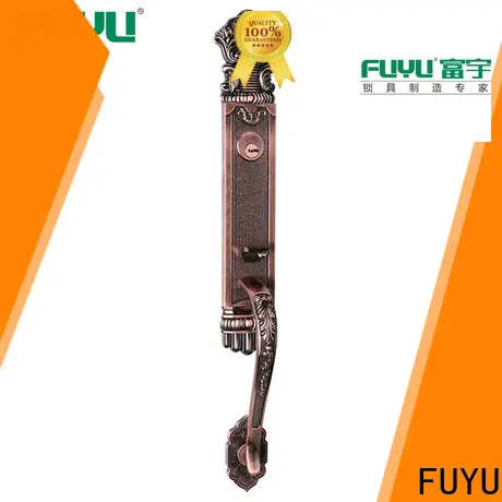 FUYU high security zinc alloy grip handle door lock on sale for entry door 1