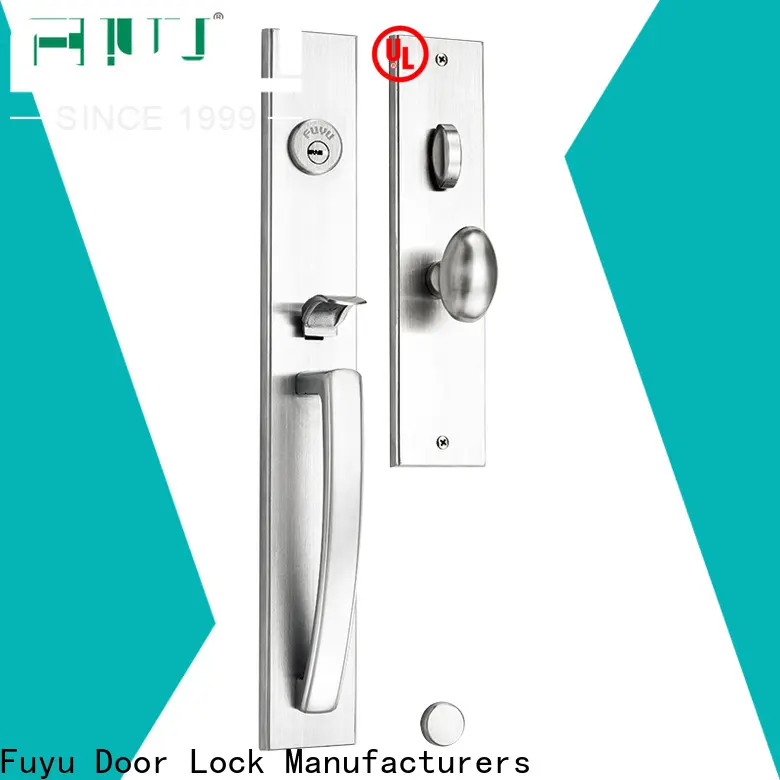 FUYU oem stainless steel handle door locks with international standard for wooden door 1