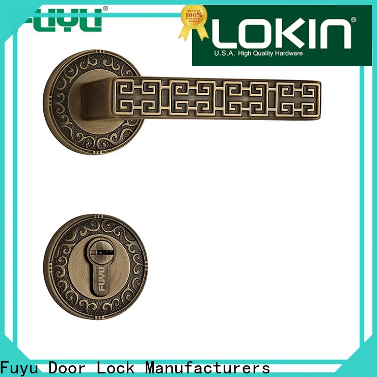 FUYU custom brass lock on sale for wooden door 1