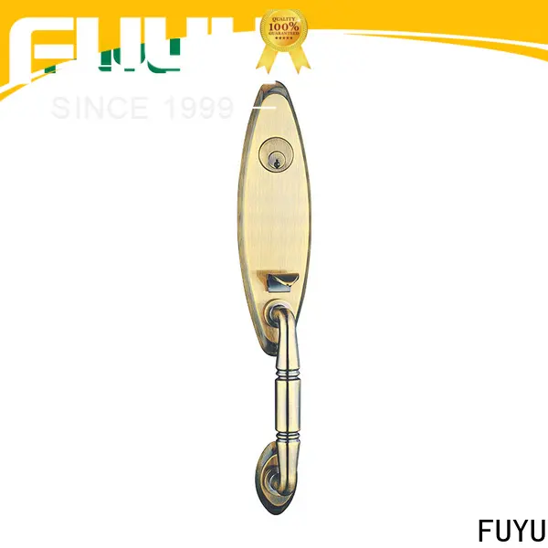 FUYU quality bathroom door handle with lock with latch for entry door 1