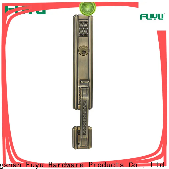 oem zinc alloy entrance door lock handle with latch for mall 1