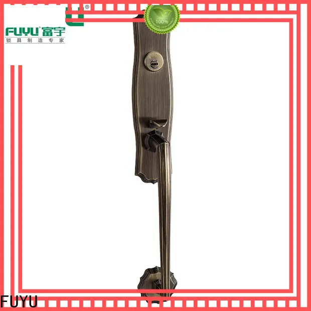 FUYU long zinc alloy lock with latch for shop 1