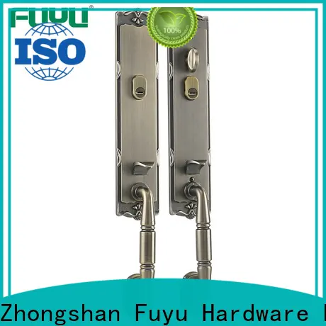 FUYU custom zinc alloy handle door lock on sale for shop 1