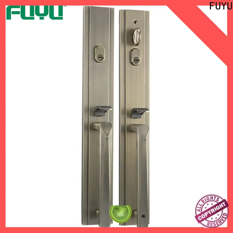 FUYU main zinc alloy grip handle door lock on sale for mall 1