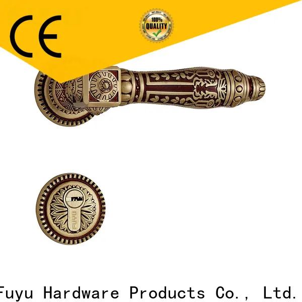 FUYU gold door handles supplier for wooden door 1