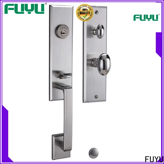 FUYU complete stainless steel security door lock with international standard for shop 1
