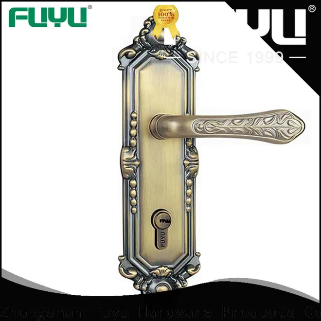 custom panel lever handle door lock with international standard for shop 1