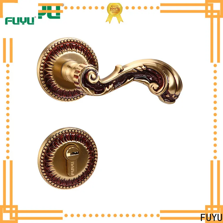 FUYU oem customized brass door lock meet your demands for wooden door 1
