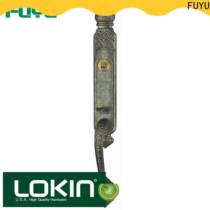 FUYU products bathroom door handle with lock with latch for indoor 1