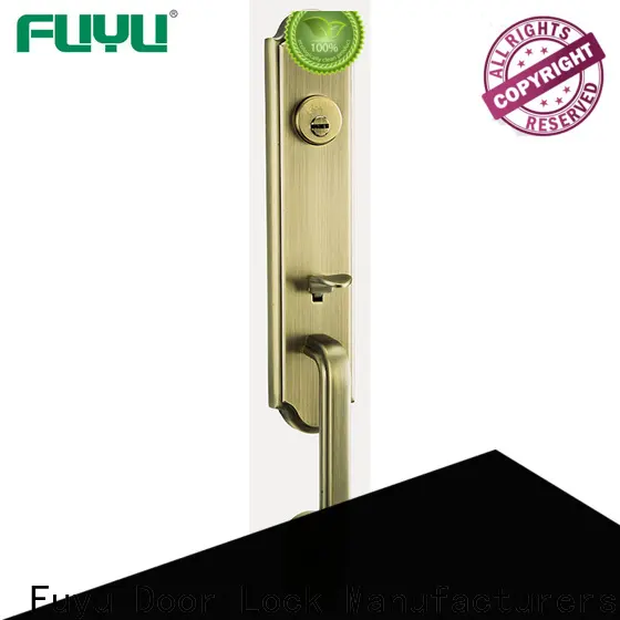 FUYU high security zinc alloy entry door lock with latch for mall 1