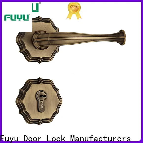 FUYU New lever on rose door handle company for mall 1