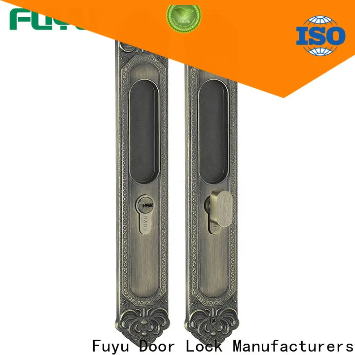 FUYU fingerprint door handle lock manufacturers for entry door 1