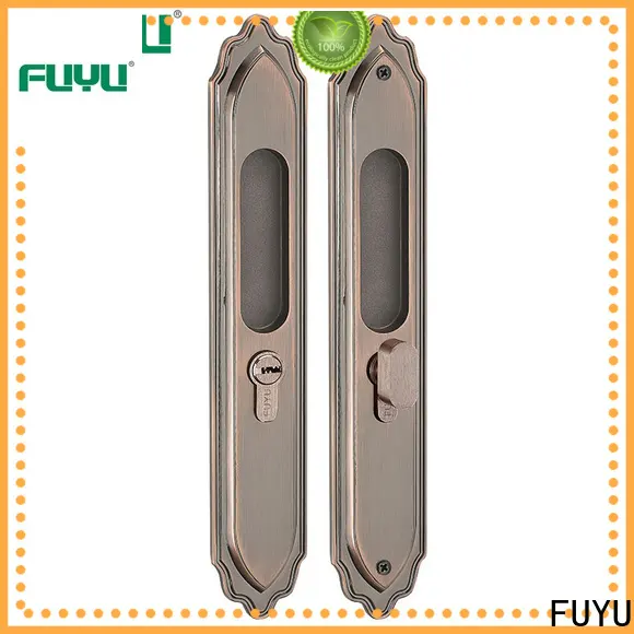 FUYU french door lever lock for sale for mall 1