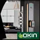custom apartment smart door lock with latch for entry door 1