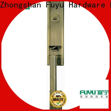 FUYU timber zinc alloy grip handle door lock supply for indoor 1
