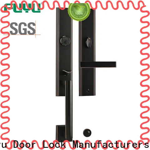 FUYU zinc flush door lock for sale for shop 1