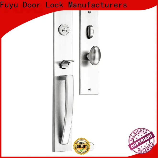 FUYU cylider french door lever handle lock in china for residential 1