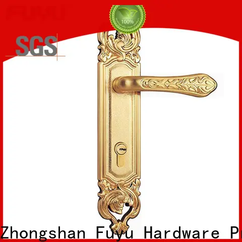 FUYU trim zinc alloy entrance door lock manufacturers for mall 1