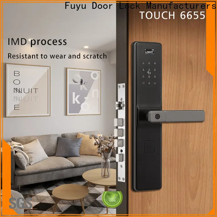custom hotel smart lock company for wooden door 1