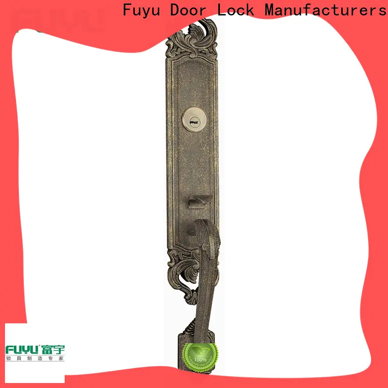 FUYU lock fuyu zinc alloy door lock for metal door with latch for mall 1