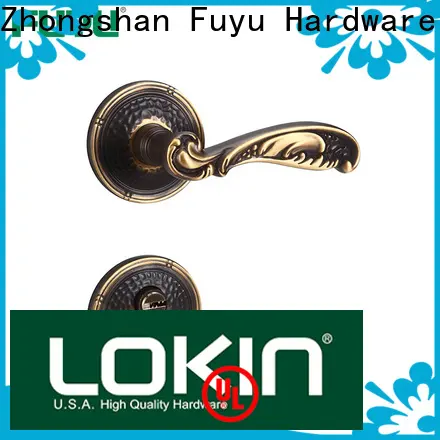 FUYU lock wholesale brass door knob with lock supply for residential 1