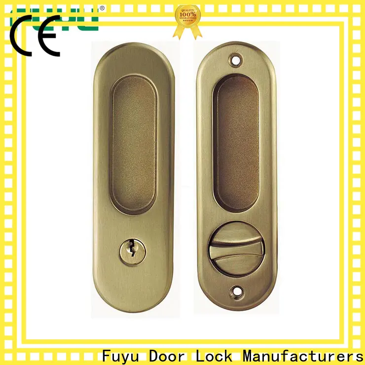 FUYU lock look double door locking systems with latch for shop 1