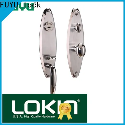 FUYU lock handle aluminium door lock for sale for mall 1