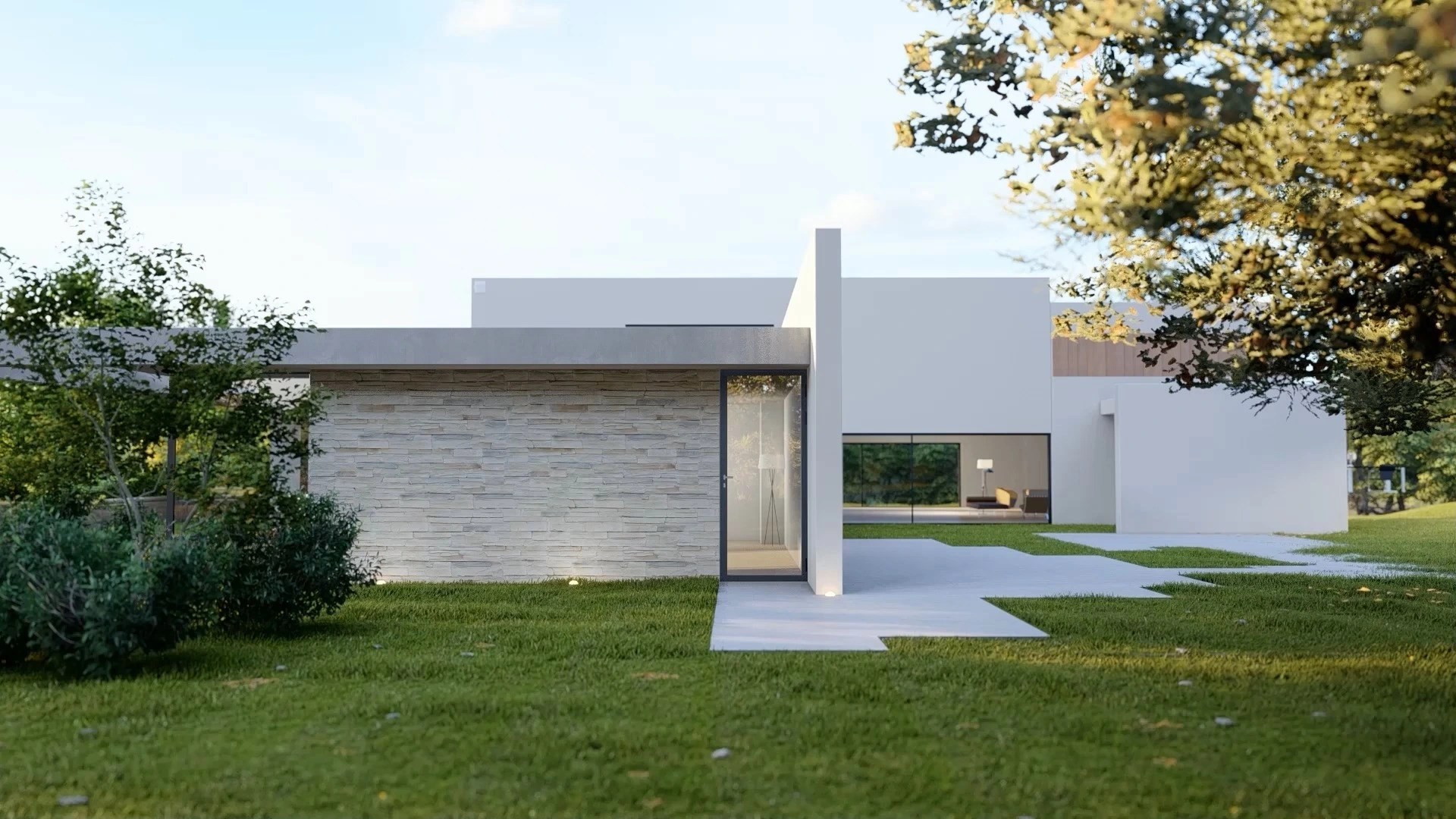 86 Series Minimalist Narrow Frame External Casement Door 1