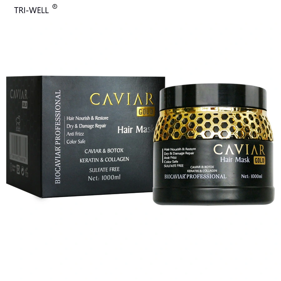 best hydrating hair mask TRI-WELL Caviar & Botox Hair Mask Sulfate Free Repair for Damaged, Color Treated Hair 1