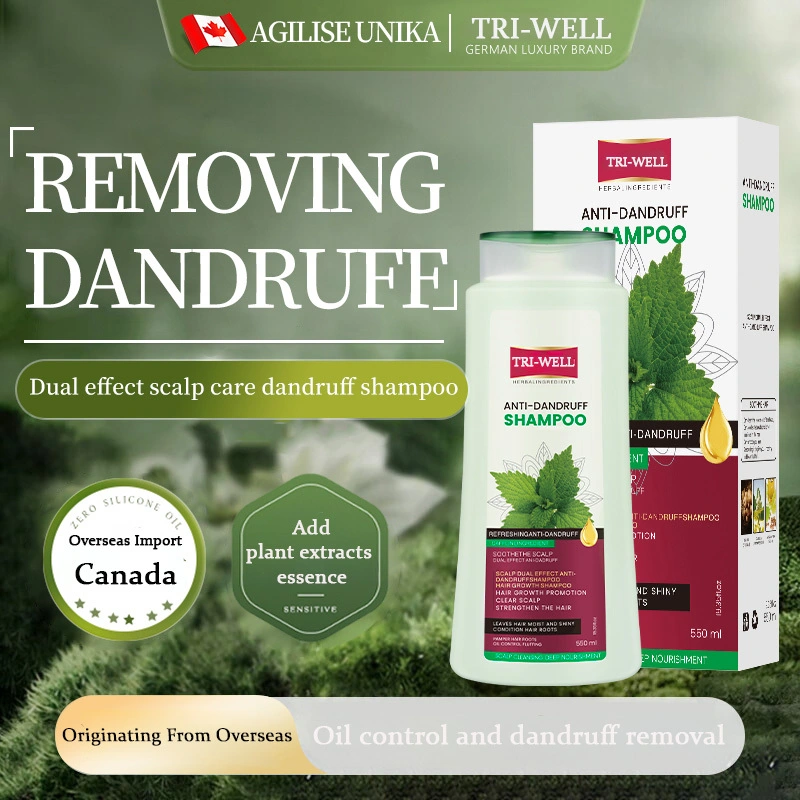 personal care product manufacturing TRI-WELL Anti-Dandruff  Oil Control Shampoo Clinically Proven to Remove 99.8% Flakes, Reduce Scalp Grease, and Soothe Itching 1