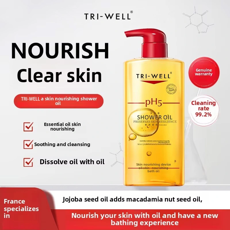 Wholesale Body Hair Products Nourishing Shower Oil – pH5 Gentle Formula with Micro-Encapsulated Botanical Oils 1