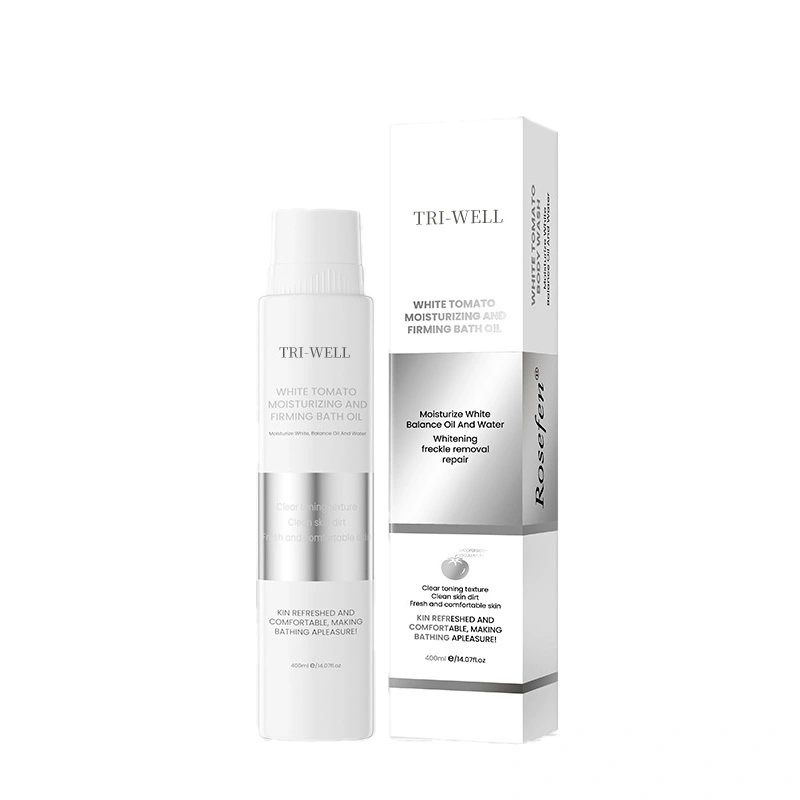 Aceite de baño de spa de lujo con extractos de plantas OEM desarrollado con aceite de baño de tomate blanco - 400x potencia antioxidante 1